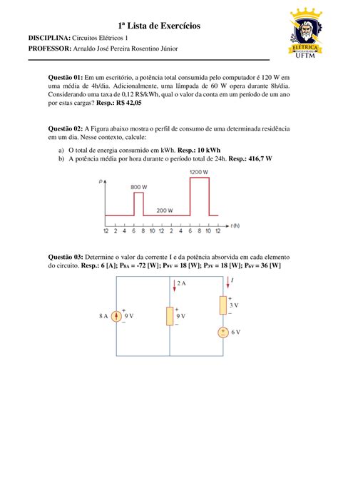 Exercicios De Circuitos Eletricos Resolvidos Pdf - FDPLEARN