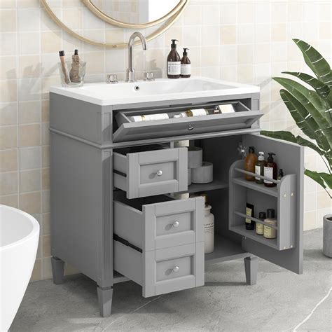 Amazon.com: LUMISOL 30" Bathroom Vanity with Single Sink, Modern