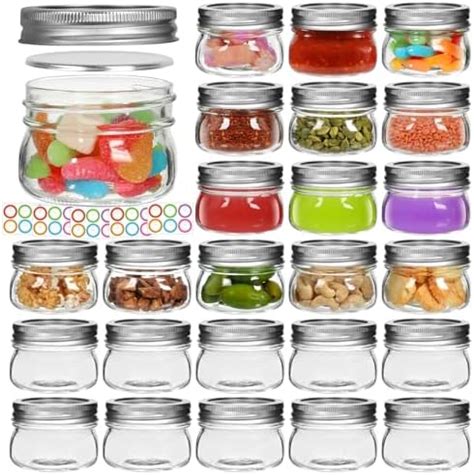 Amazon TANGLONG Mason Jars 8 Oz Set Of 24 Small Mason Jars Spice