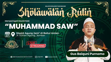 Live Maulid Nabi Muhammad Saw Majlis Sholawat Dan Maulid Al