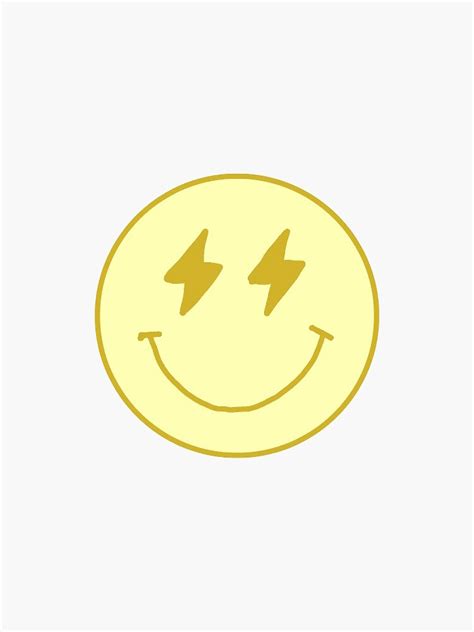 Preppy Smiley Face Sticker For Sale By Hattiemillz Redbubble