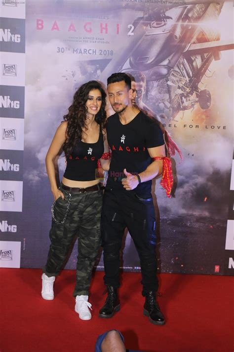 Tiger Shroff Disha Patani At The Trailer Launch Of Baaghi 2 In Pvr