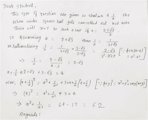 If A2 Root32 Then Find The Value Of A31a3 14 If A232 Then Find The Value Of A31a3