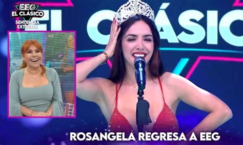 Rosángela Espinoza vuelve a EEG por enésima vez Es más fácil armar