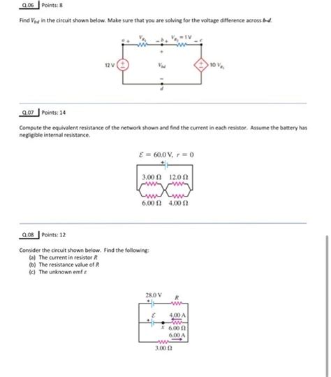 Solved Find Vbd In The Circuit Shown Below Make Sure That Chegg