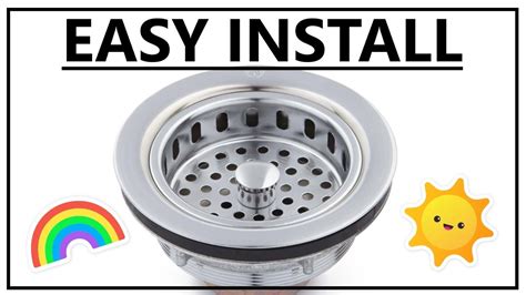 How Do I Install A Kitchen Drain Assembly Strainer Basket YouTube