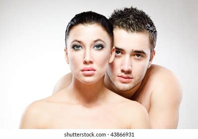 Naked Man Woman On White Background Stock Photo 43866931 Shutterstock
