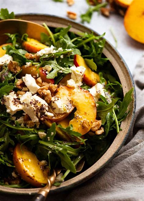 Peach Salad Ii With Poppyseed Dressing Recipetin Eats
