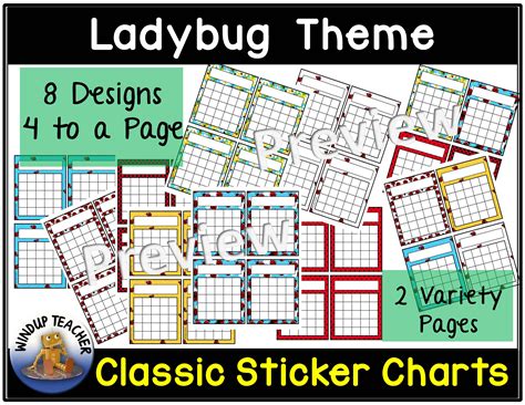 Ladybug Classic Sticker Charts - Classful