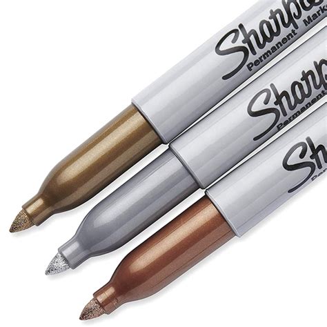 Sharpie Ass D Metallic Markers 3pk Cregal Art Craft Supplies