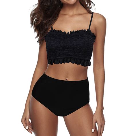 Xiuh Bikini Set For Women High Waisted Bikini Set For Women Strapless