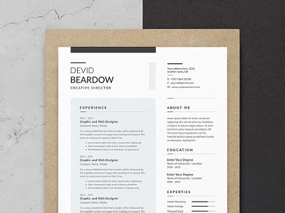 White Resume designs, themes, templates and downloadable graphic ...