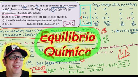 Equilibrio Qu Mico Ejercicios Resueltos Ficha Profesor Demates