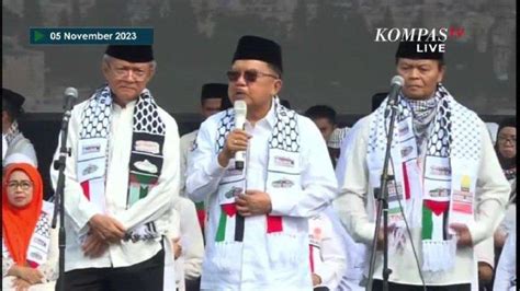 Jusuf Kalla Di Aksi Bela Palestina Serukan Amerika Stop Dukungan Ke