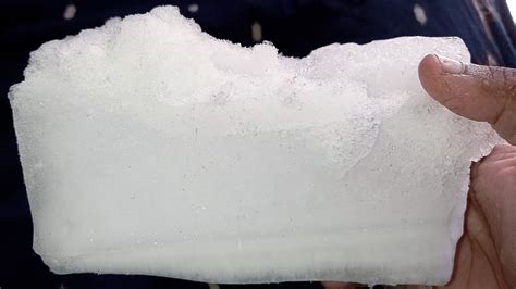 Huge Dry Crispy Slab Freezer Frost Eating Ice Asmr YouTube