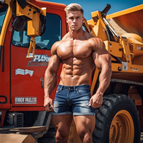 Cute Shirtless Year Old Blonde Bodybuilder Works On A Con By Biscuitticker Playground