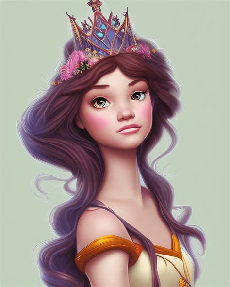 Disney Princess Concept Art Zoom out · Creative Fabrica