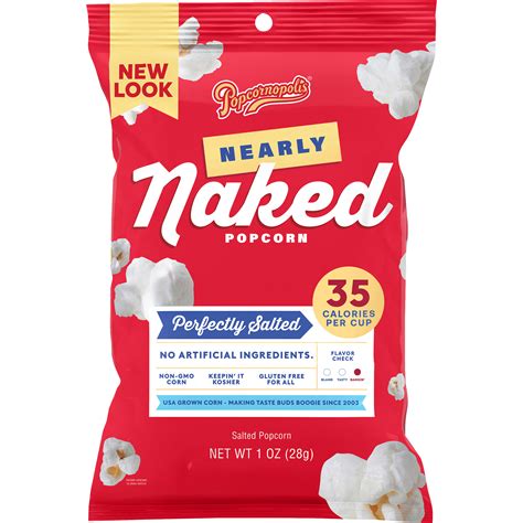 Nearly Naked Perfectly Salted Popcorn 1 Oz Bag Popcornopolis