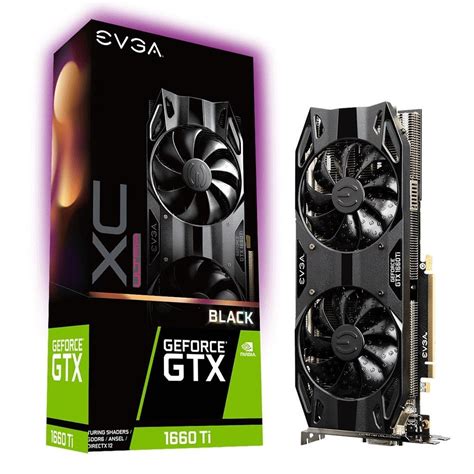 Placa de Vídeo GTX 1660 Ti XC Ultra Black Gaming EVGA NVIDIA GeForce