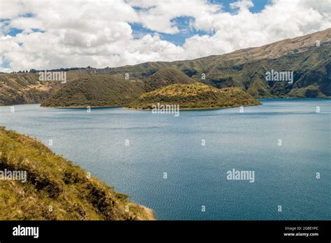 Crater lake Laguna Cuicocha, Ecuador Stock Photo - Alamy