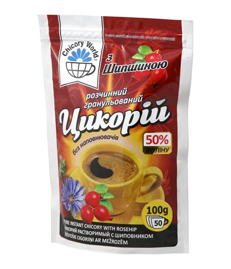 Купити Цикорій розчинний гранульований з шипшиною, 100 г в інтернет ...