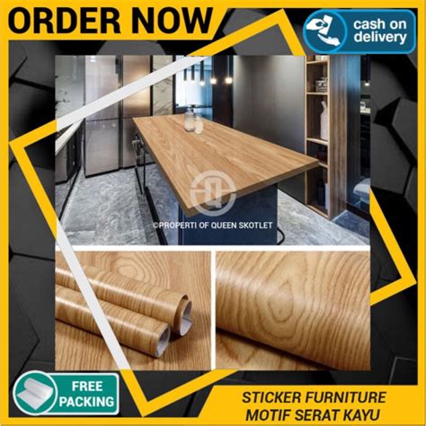 Jual Wallpaper Dapur Stiker Furniture Lemari Meja Dinding Dapur Motif