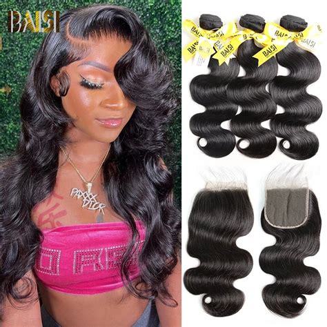 Baisi 12a Grade Unprocessed Human Virgin Hair Peruvian Virgin Hair Body