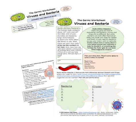 Bacteria And Viruses Worksheets 15 Worksheets Library