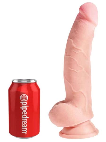 King Cock Plus Triple Density Dildo With Balls In