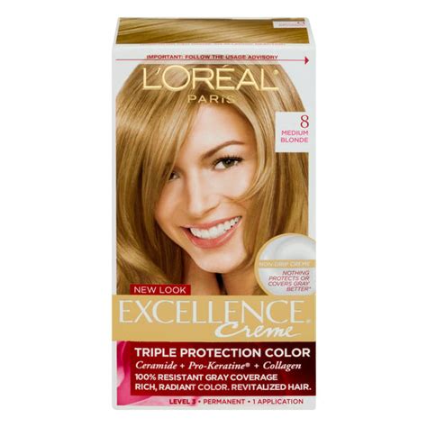 Save On L Oreal Paris Excellence Creme Hair Color Permanent Medium Blonde 8 Order Online