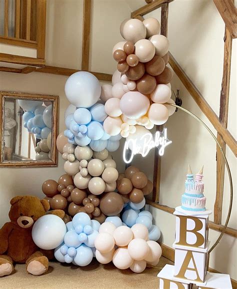 Pieces Brown Boho Nude Blue Ivory White Balloons Balloon Garland Arch Kit Jungle Safari