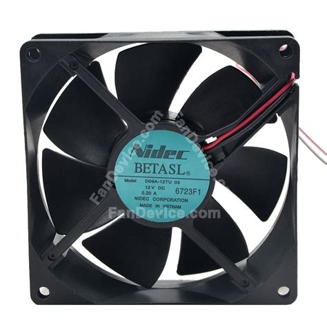 Nidec D09A 12TU DC 12V 0 20A 2 Wires 3 Wires Axial Cooling Fan