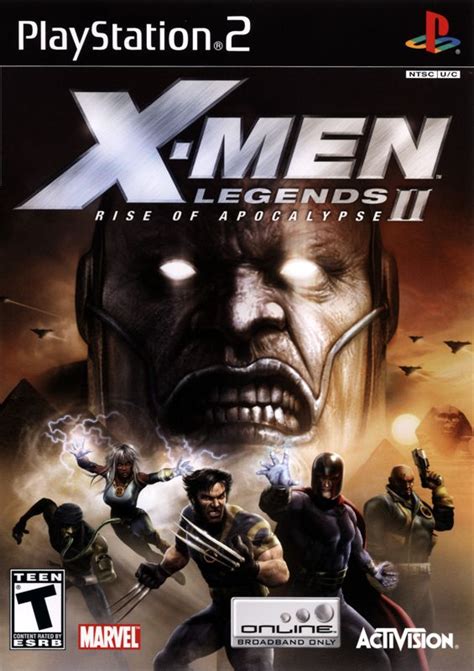 X Men Legends Ii Rise Of Apocalypse 2005 Playstation 2 Box Cover