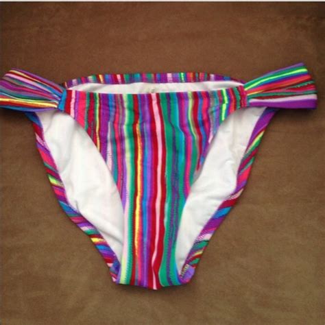 Victoria S Secret Swim Victoria Secret Colorful Striped Bikini Poshmark