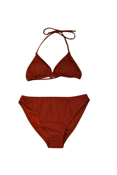 Butik Çağrı Mayo Tarçın Renk Kadın Bikini Takımı Üçgen KalıpFiyatı Yorumları Trendyol