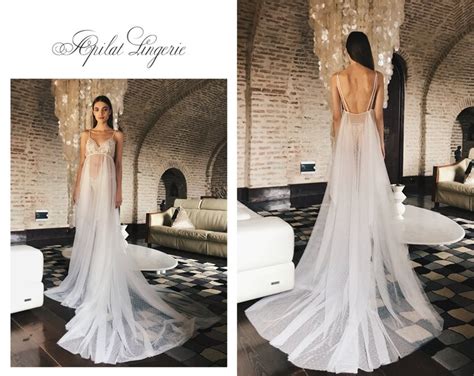 Bridal Lingerie Wedding Night Long See Through Nightgown With Etsy