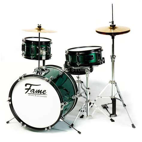 Fame JBJ1042H "Luis" Junior 3-Piece Drum-Kit (Green) | DV247