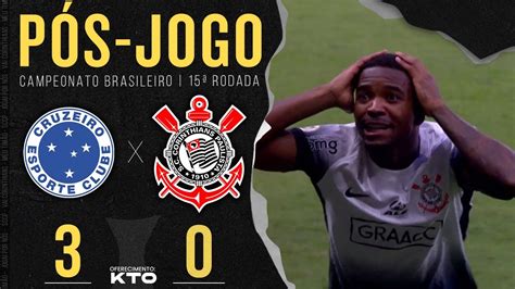 CRUZEIRO 3X0 CORINTHIANS PÓS JOGO Coletiva e zona mista 15ª RODADA