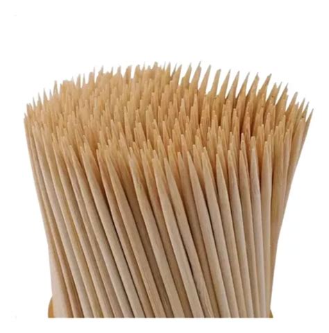 500 Palito De Bambu Forte 30cm Churrasco Espetinho Inoven MercadoLivre