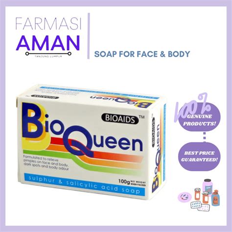 Bio Queen Sulphur Salicylic Acid Soap G Shopee Malaysia