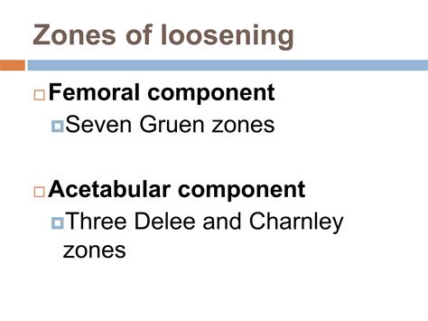 Aseptic Loosening Total Hip Arthroplasty Ppt