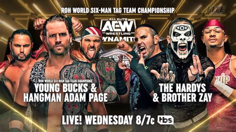 Roh Six Man Tag Team Title Match Added To Aew Dynamite