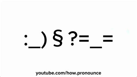 How To Pronounce § Youtube