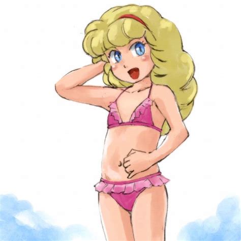 Linda Skylark Gu Gu Ganmo Bikini Bottom Bikini Top Female Hair Grab Pink Bikini Bottom