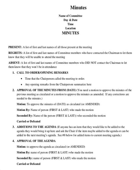 22+ Business Minutes Templates – Free Sample, Example Format Download