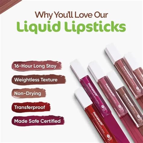 Feather Light Liquid Matte Lipstick Nude Tea 3 5ml Mamaearth