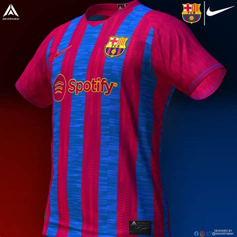 Alexkitmaker On Twitter Home Kit 22 23 FC Barcelona Concept Designed