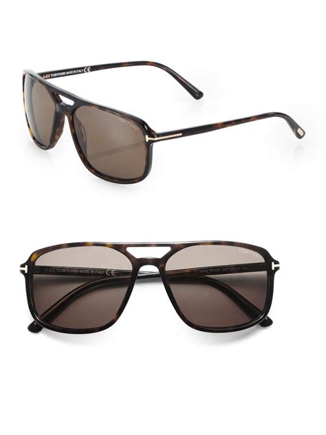 Lyst Tom Ford Terry 58mm Acetate Navigator Sunglasses In Brown For Men