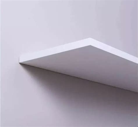 1 Prateleira Flutuante 175x25 Mdf 25mm Branco Suportes