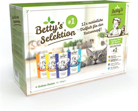 Betty s Landhausküche Selektion 1 Katzen Nassfutter 12x100g ab 19 99